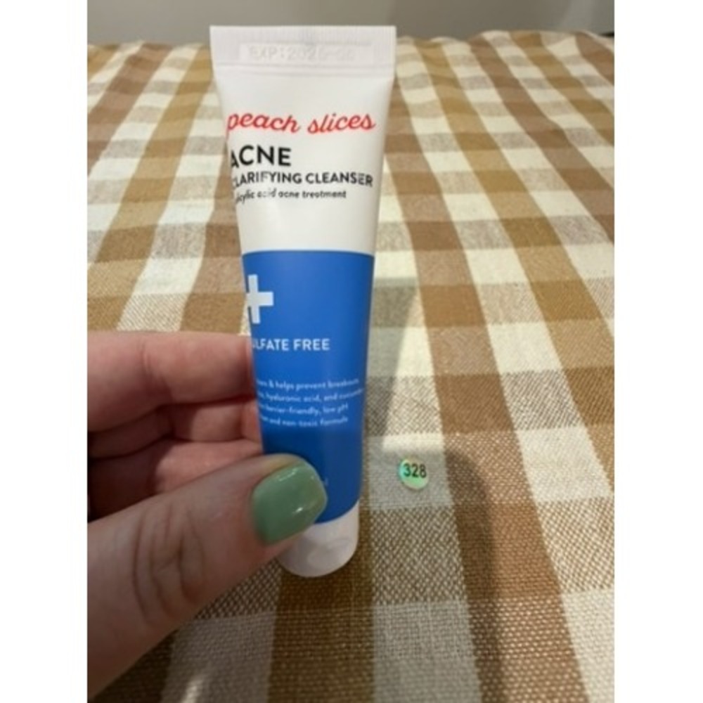 Peach Slices Acne Clarifying Cleanser Salicylic Acid Treatment Sulfate Free 1oz